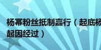 楊冪粉絲抵制嘉行(起底楊冪粉絲手撕嘉行的起因經過)