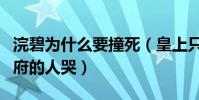 浣碧為什么要撞死(皇上只許送靈不許果郡王府的人哭)