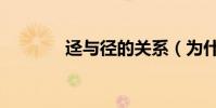 逕與徑的關系(為什么叫逕)