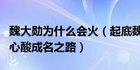 魏大勛為什么會火(起底魏大勛的個人資料和心酸成名之路)