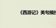 《西游記》美句摘抄與積累