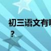 初三語文有哪些學習技巧 如何提高語文成績？