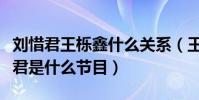 劉惜君王櫟鑫什么關系(王櫟鑫公開告白劉惜君是什么節目)