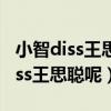 小智diss王思聰是怎么回事（小智為什么要diss王思聰呢）