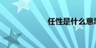 任性是什么意思?