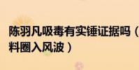 陳羽凡吸毒有實錘證據嗎(好兄弟胡海泉因爆料圈入風波)