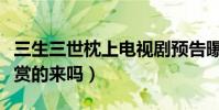 三生三世枕上電視劇預告曝光(這波顏值你欣賞的來嗎)