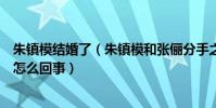 朱鎮模結婚了(朱鎮模和張儷分手之后迅速和白富美結婚是怎么回事)