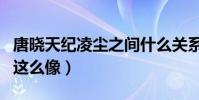 唐曉天紀凌塵之間什么關系(為什么兩人長的這么像)