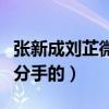 張新成劉芷微在一起過嗎（兩人因為什么導致分手的）