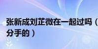張新成劉芷微在一起過嗎(兩人因為什么導致分手的)