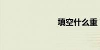 填空什么重?