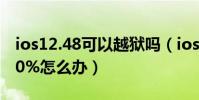 ios12.48可以越獄嗎(ios8.3完美越獄卡在20%怎么辦)