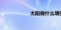 太陽做什么填空?