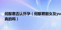 何猷君否認懷孕(何猷君前女友yumi懷孕被扒育有一子是真的嗎)