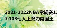 2021-2022NBA常規賽12.12戰報:騎士117:103七人上雙力克國王
