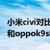 小米civi對比oppok9s誰拍照更好（小米Civi和oppok9s哪個好）