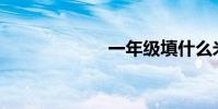一年級填什么米?