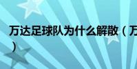 萬達足球隊為什么解散(萬達足球為什么退出)