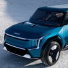 2月25日全電動起亞概念車EV9SUV亮相洛杉磯