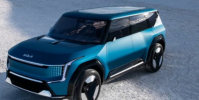 2月25日全電動起亞概念車EV9SUV亮相洛杉磯