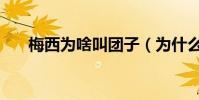 梅西為啥叫團子(為什么叫梅西團子)