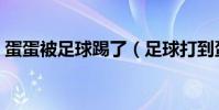 蛋蛋被足球踢了(足球打到蛋蛋為什么要跳)