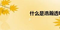 什么是浩瀚透明?