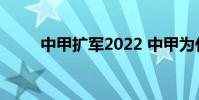 中甲擴軍2022 中甲為什么不擴軍