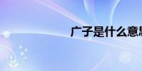 廣子是什么意思?