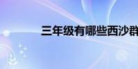 三年級有哪些西沙群島填空?