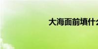 大海面前填什么?