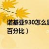 諾基亞930怎么顯示電池百分比（諾基亞930怎么顯示電量百分比）