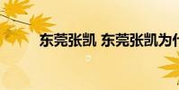 東莞張凱 東莞張凱為什么沒退役