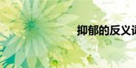 抑郁的反義詞