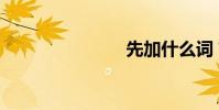 先加什么詞?