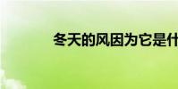 冬天的風因為它是什么樣的?