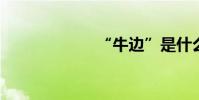 “牛邊”是什么字