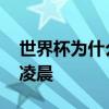 世界杯為什么一般都在凌晨 為什么世界杯在凌晨 
