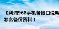 飛利浦968手機各接口說明(飛利浦i966手機怎么備份資料)