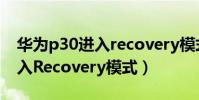 華為p30進入recovery模式(華為P8怎么進入Recovery模式)