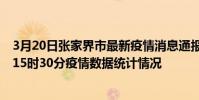 3月20日張家界市最新疫情消息通報-張家界市截至3月20日15時30分疫情數據統計情況
