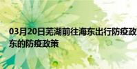 03月20日蕪湖前往海東出行防疫政策查詢-從蕪湖出發到海東的防疫政策