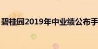 碧桂園2019年中業績公布手握2228億元現金