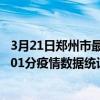 3月21日鄭州市最新疫情消息通報-鄭州市截至3月21日16時01分疫情數據統計情況