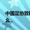 中國足協致歉 中國足協為什么道歉起因是什么