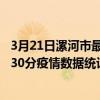 3月21日漯河市最新疫情消息通報-漯河市截至3月21日16時30分疫情數據統計情況