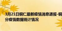 3月21日銅仁最新疫情消息通報-銅仁截至3月21日11時19分疫情數據統計情況