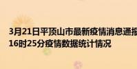 3月21日平頂山市最新疫情消息通報-平頂山市截至3月21日16時25分疫情數據統計情況