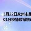 3月22日永州市最新疫情消息通報-永州市截至3月22日20時01分疫情數據統計情況